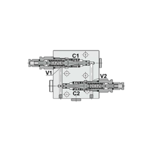 FP050DF - Double Overcenter With Brake Release Flangeable Valve