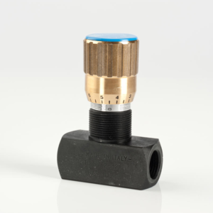 In-Line Adjustable Needle Valves C/W Reverse Free Flow Check Valve - FT275 Gold Series