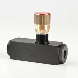 Pressure Compensated  In-Line Adjustable Needle Valves C/W Free Flow Check Valve FT270 Series