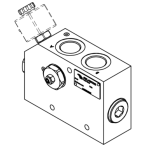Three-Way Pressure Compensated Flow Regulators Solenoid Controlled Priority Flow MFPT Series 300 L/Min