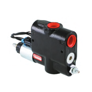 Three-Way Pressure Compensated Flow Regulators Excess Flow In Pressure Electronically Adjustable With Free Return Check Valve EFCC Series